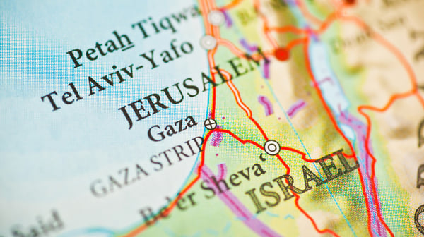 Israel Gaza map