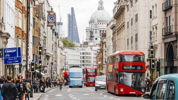 Busy London street