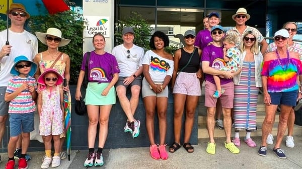 Bermuda Pride 2023 colleagues outside office